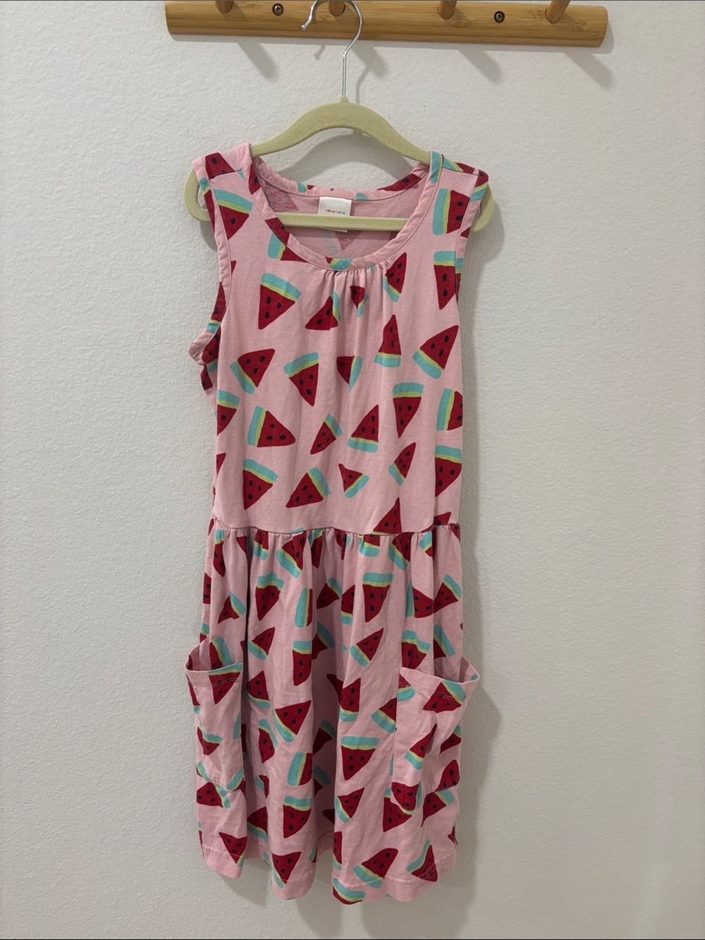 Hanna Andersson Pink Watermelon Slice Sleeveless Dress
